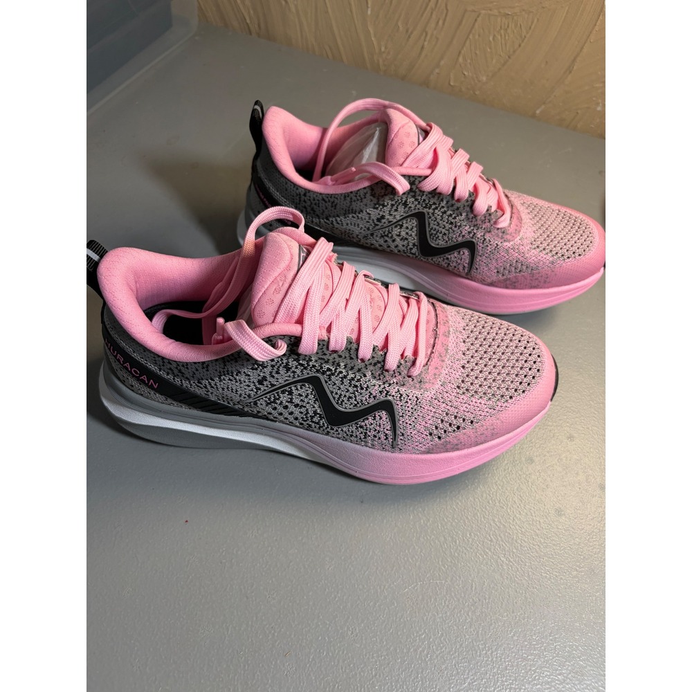 MBT Huracan-3000 Running Shoes Womens 6 Grey Pink Rocker Sole Lace Up Sneakers
